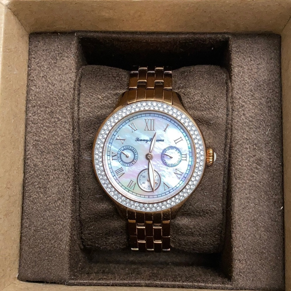 Tommy Bahama Waikiki mop rose gold women’s watch
